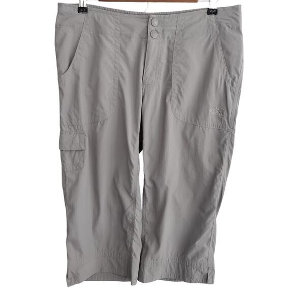 The North Face Gray Horizon Nylon Utility Capri/Cropped Pants UPF 30 Women's 10 - Picture 1 of 16